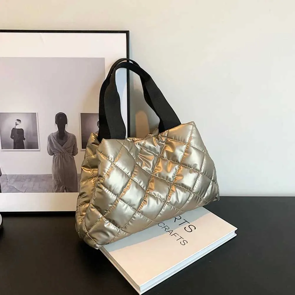 Moda Donna Hobo Trapuntato Spazio Imbottito Borsa A Tracolla Borsa Invernale Donna Cuscino Grande Capacità Tote Crossbody Ba241105_voghion.com