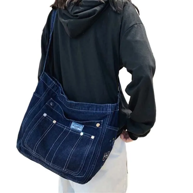 Elegante borsa a tracolla in tela, alla moda e resistente, con tracolla regolabile, per pendolari, ragazze e donne_voghion.com