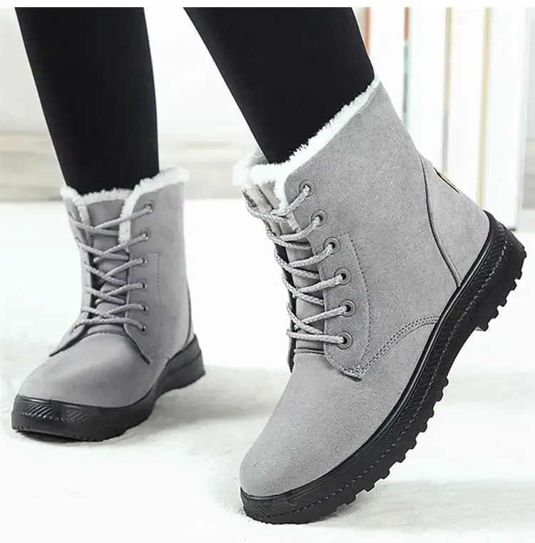 Snow Fashion Platform Donna 2025 Tendenza Mid High Donna Scarpe Invernali Stivali Botas Mujer 241024_voghion.com