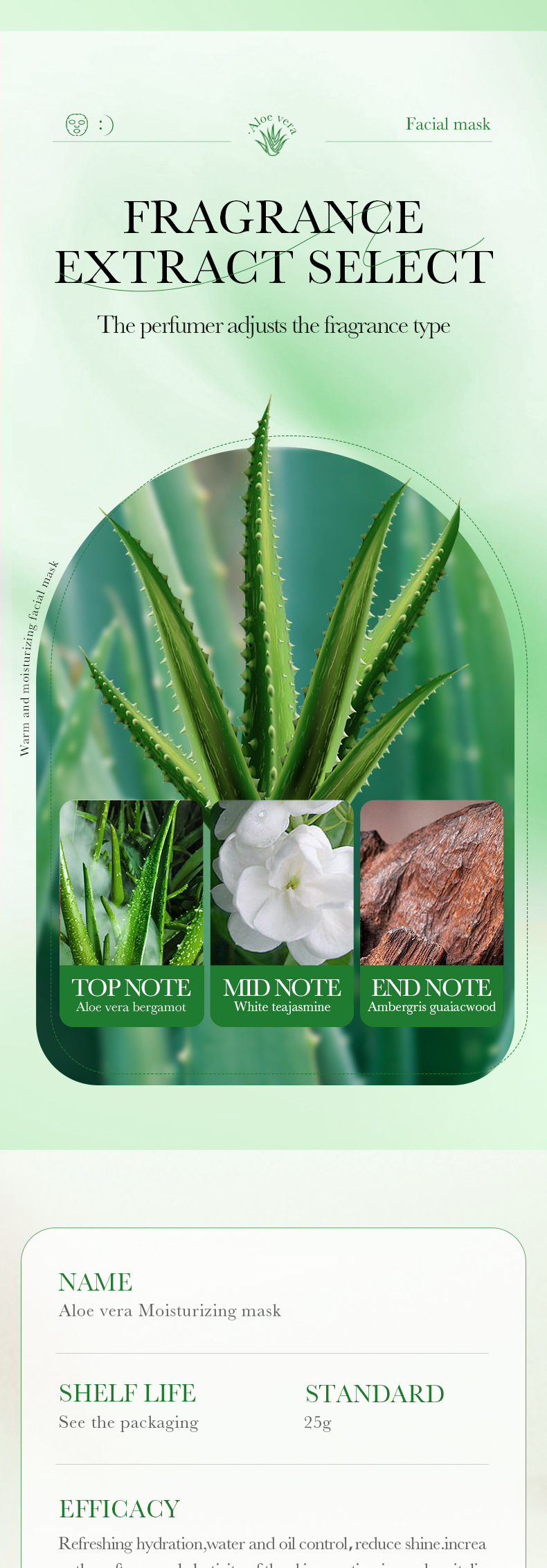 All English SADOER Aloe Moisturizing&Soothing Moisturizing&Moisturizing facial mask_voghion.com