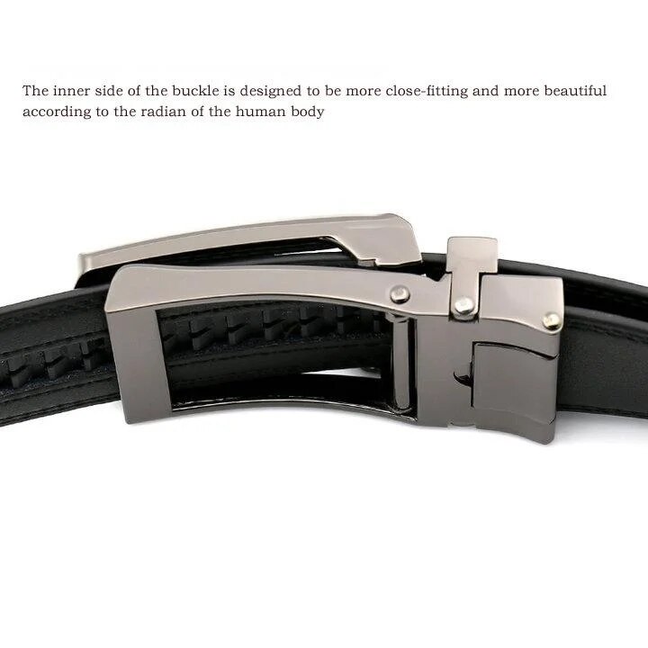 New Hot Selling Belt for Men's Imitation Needle Buckle Automatic Buckle Belt Size Three Good Leather Cowhide Belt_voghion.com