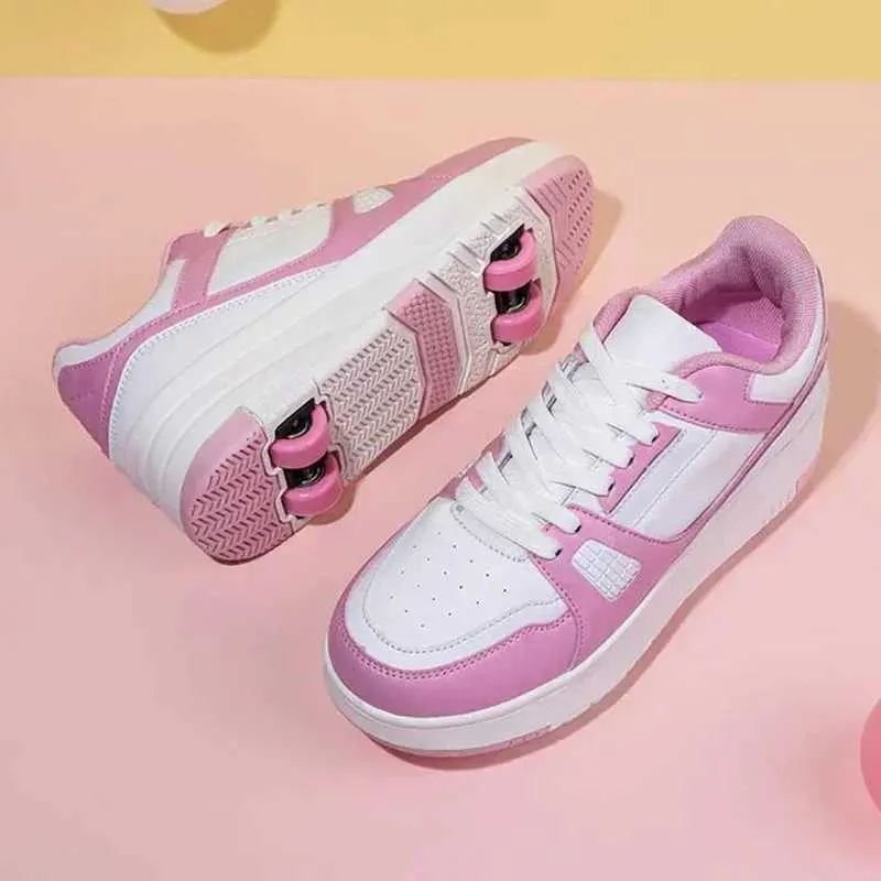 Athletic Outdoor Fashion Roller Skate Shoes Kids Children Casual Sports Toy Gift Games Boys 4 Whls Sneakers Girls Boots_voghion.com