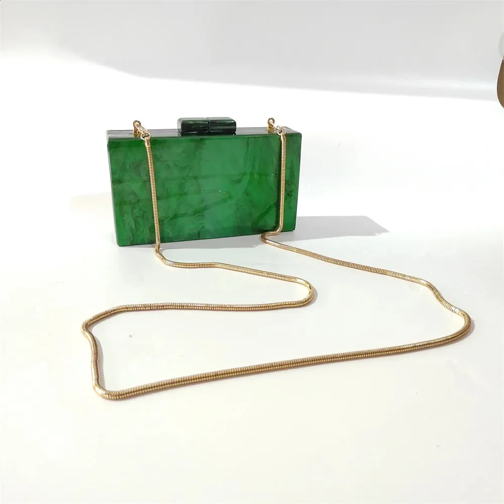 Pochettes en acrylique vert marbré et perle faites à la main pour femme, sac de soirée, de plage, d'été, de voyage, de fête_voghion.com