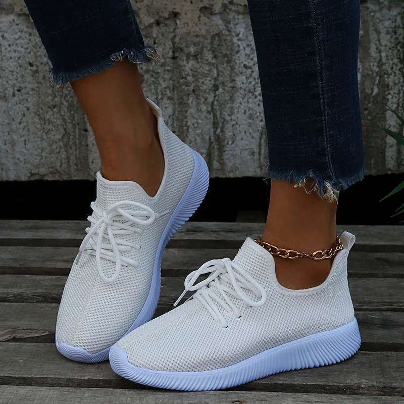 Women's Breathable Walking Shoes Non-slip Comfortable Trainers_voghion.com