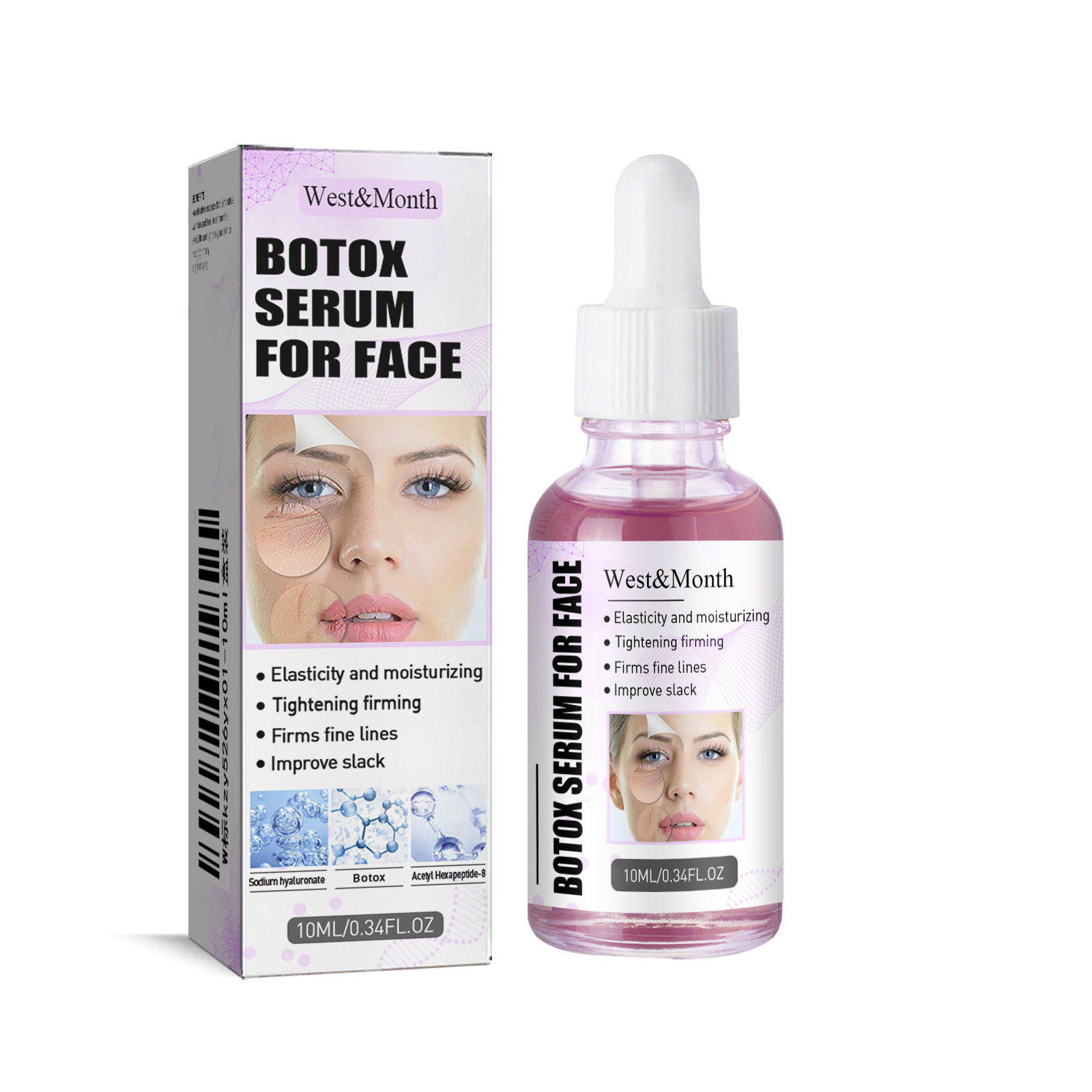 West&Month Wrinkle Lift Essenza antietà per la cura della pelle Rassoda la pelle e riduce le rughe_voghion.com