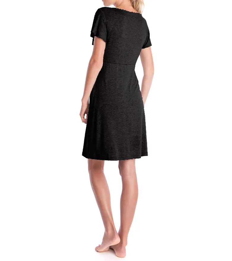 Pregnancy Nursing Clothes Women Lactation Maternity Dresses Clothing for Breastfeeding Pregnant Summer Dress_voghion.com