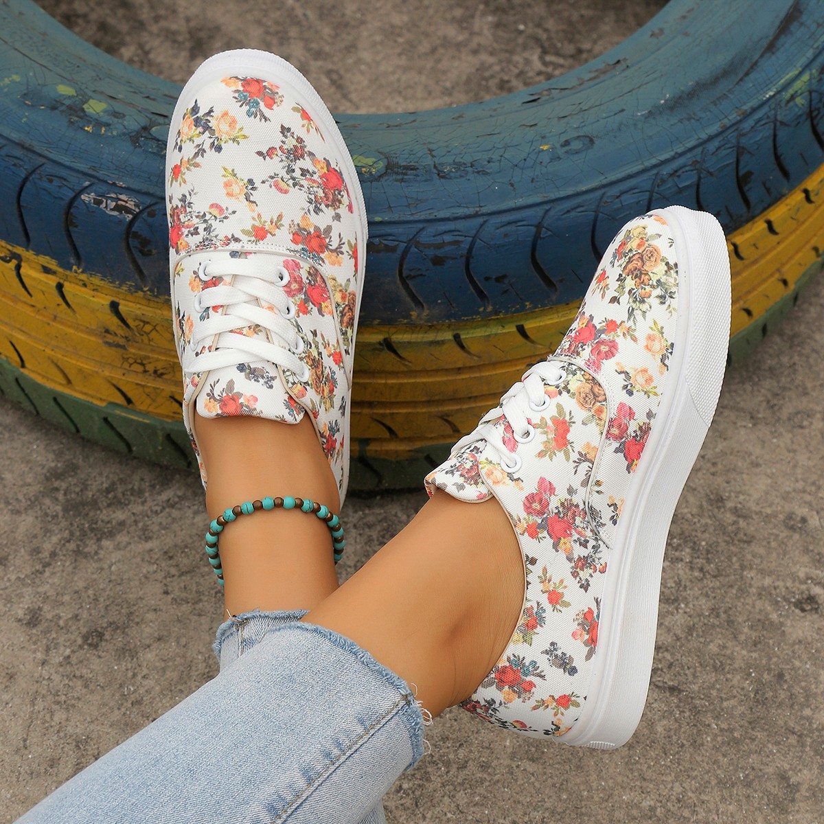 Modische, lässige Low-Top-Canvas-Schuhe für Damen_voghion.com