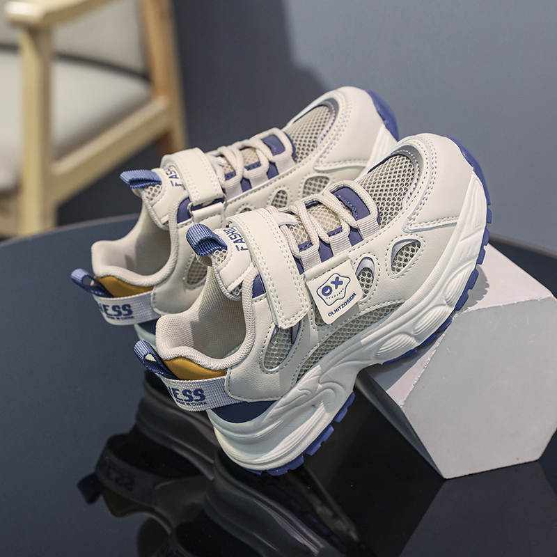 Boys' 2025 New Autumn Big Explosive Street Running Sports Children's Soft Sole Dad Shoes Breathable