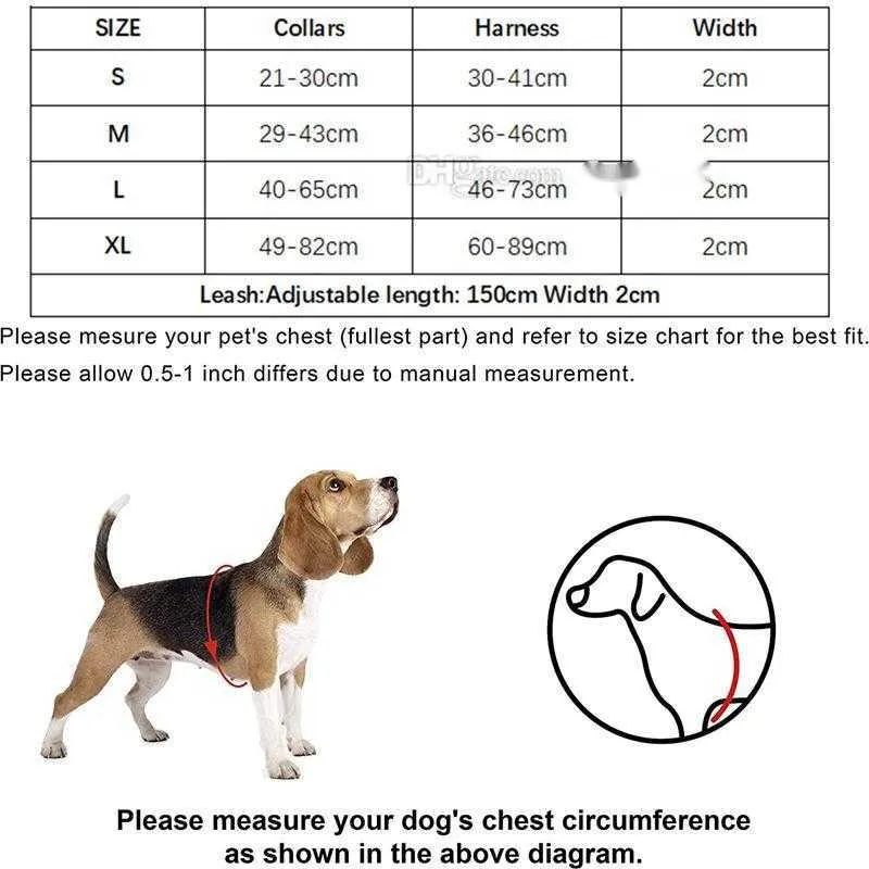 And Designer Collars Leash Set Step In Dog Harness For Small Medium Large Dogs Adjustable Heavy Duty Halter Harnesses_voghion.com