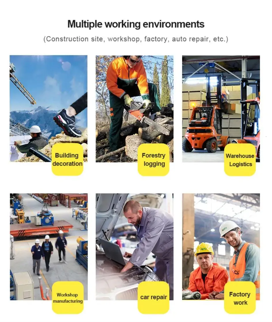 Arbeitssicherheit Stoßfeste Sportschuhe Stahlkappen Herren Arbeitsstiefel 250318_voghion.com