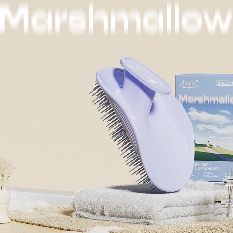 Shampooborstel voor hoofdhuidmassage voor vrouwen - Haarwasapparaat voor thuisgebruik voor diepe reiniging en verzorging onder de douche_voghion.com