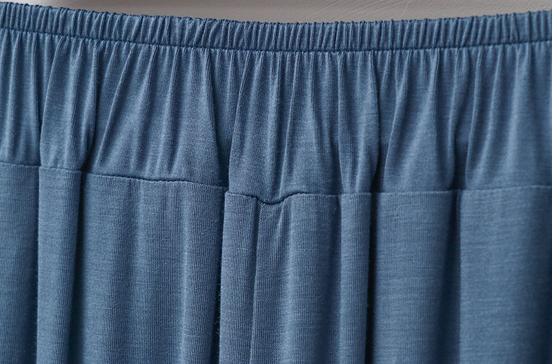 Vêtements pour femmes Pyjamas nouveau printemps et automne modal col rond manches longues ample pantalon large costume de loisirs vêtements de maison deux pièces pour femmes_voghion.com