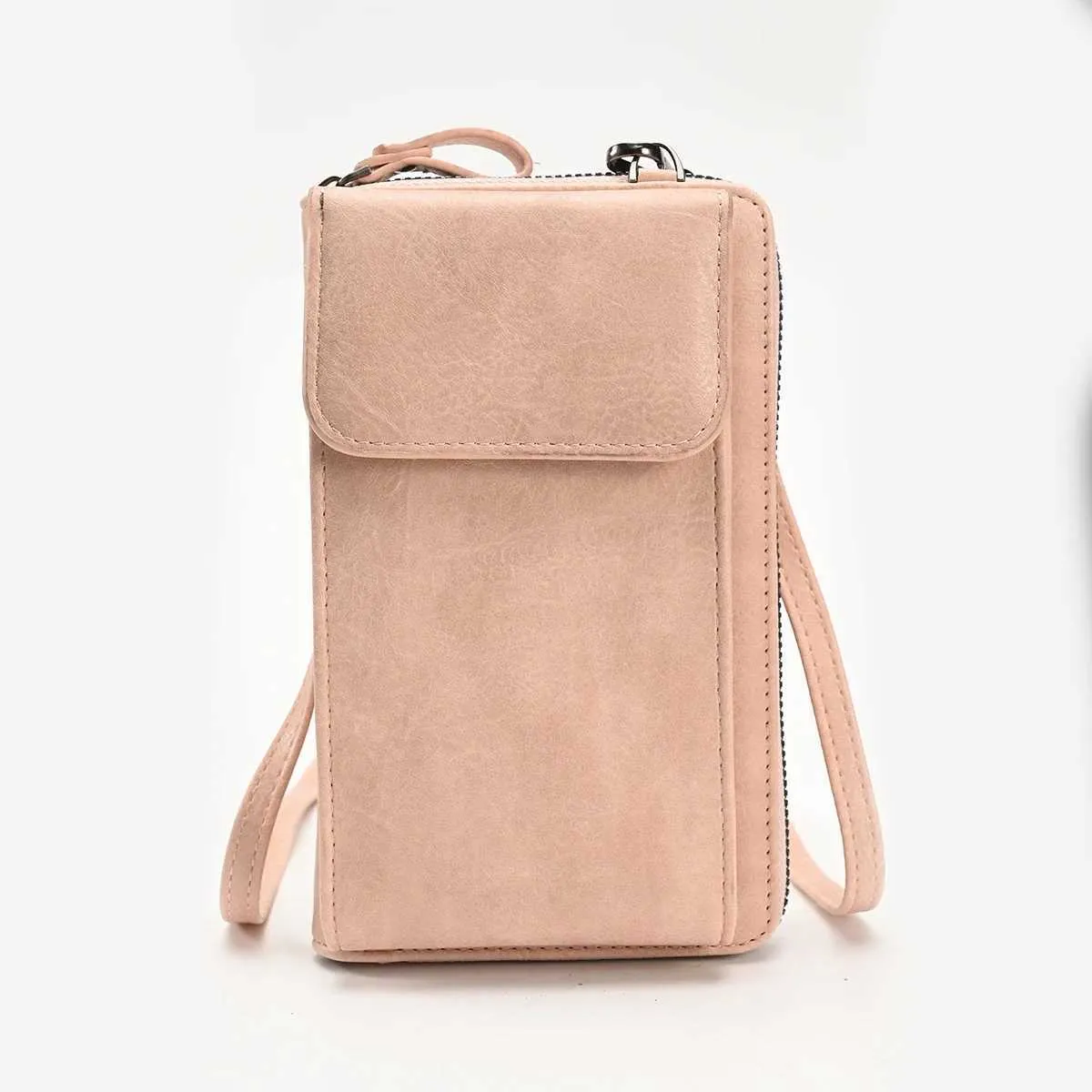 Mobile Phone Crossbody Bag Women's Soft Leather Shoulder Bag_voghion.com