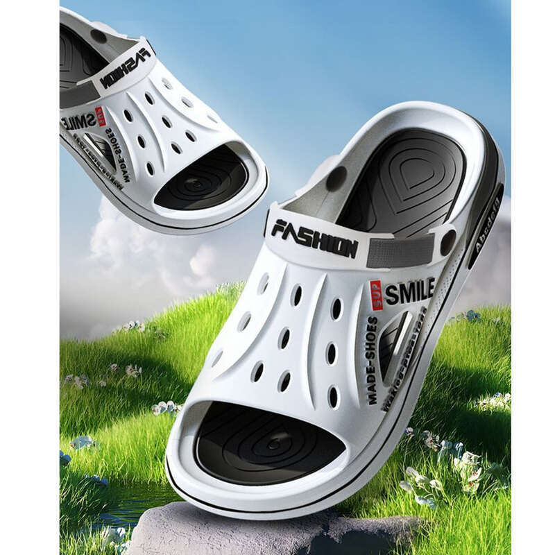 Pantofole traspiranti, abbigliamento estivo da uomo per l'esterno, fondo spesso antiscivolo, sandali sportivi estivi_voghion.com