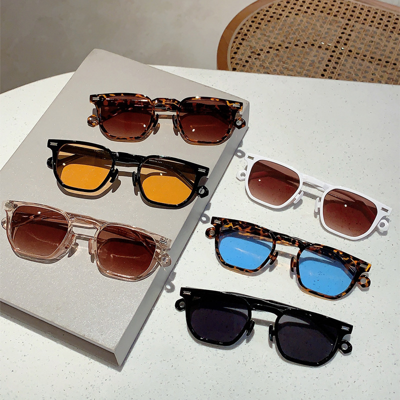 Occhiali da sole quadrati uomo stile casual e versatile_voghion.com
