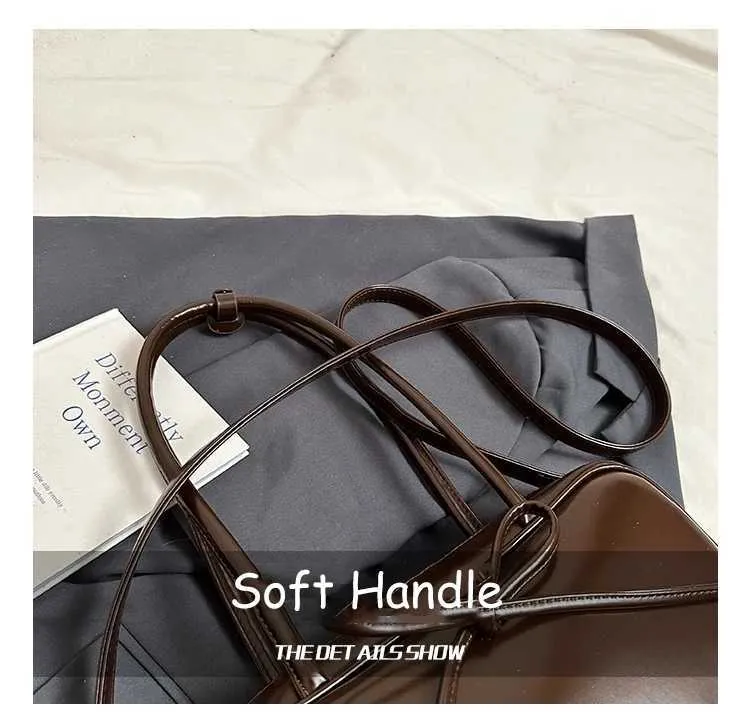 Women's Leather Shoulder Bag Large Capacity Casual Handbag_voghion.com