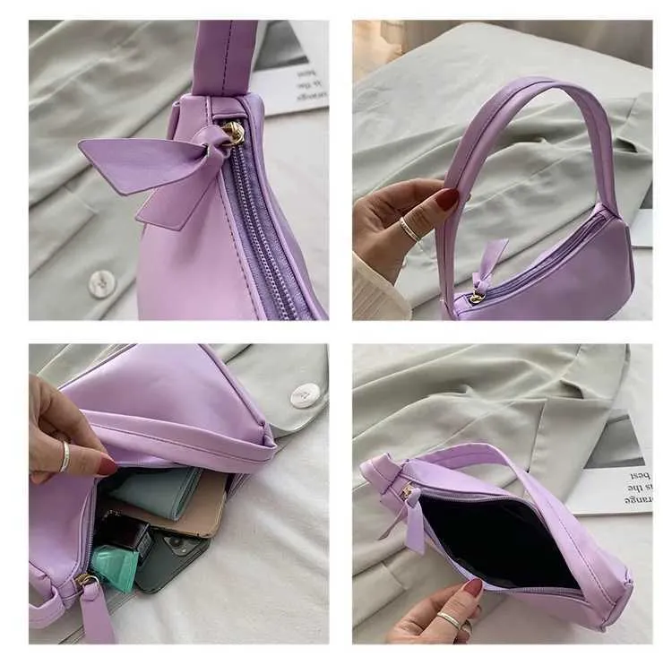 Retro Soft Pu Leather Shoulder Bag Casual Solid Colour Handbag_voghion.com