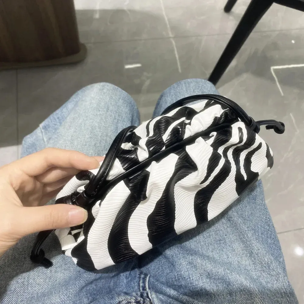 Zebra soft cloud handtas set dames clutch schoudertas_voghion.com