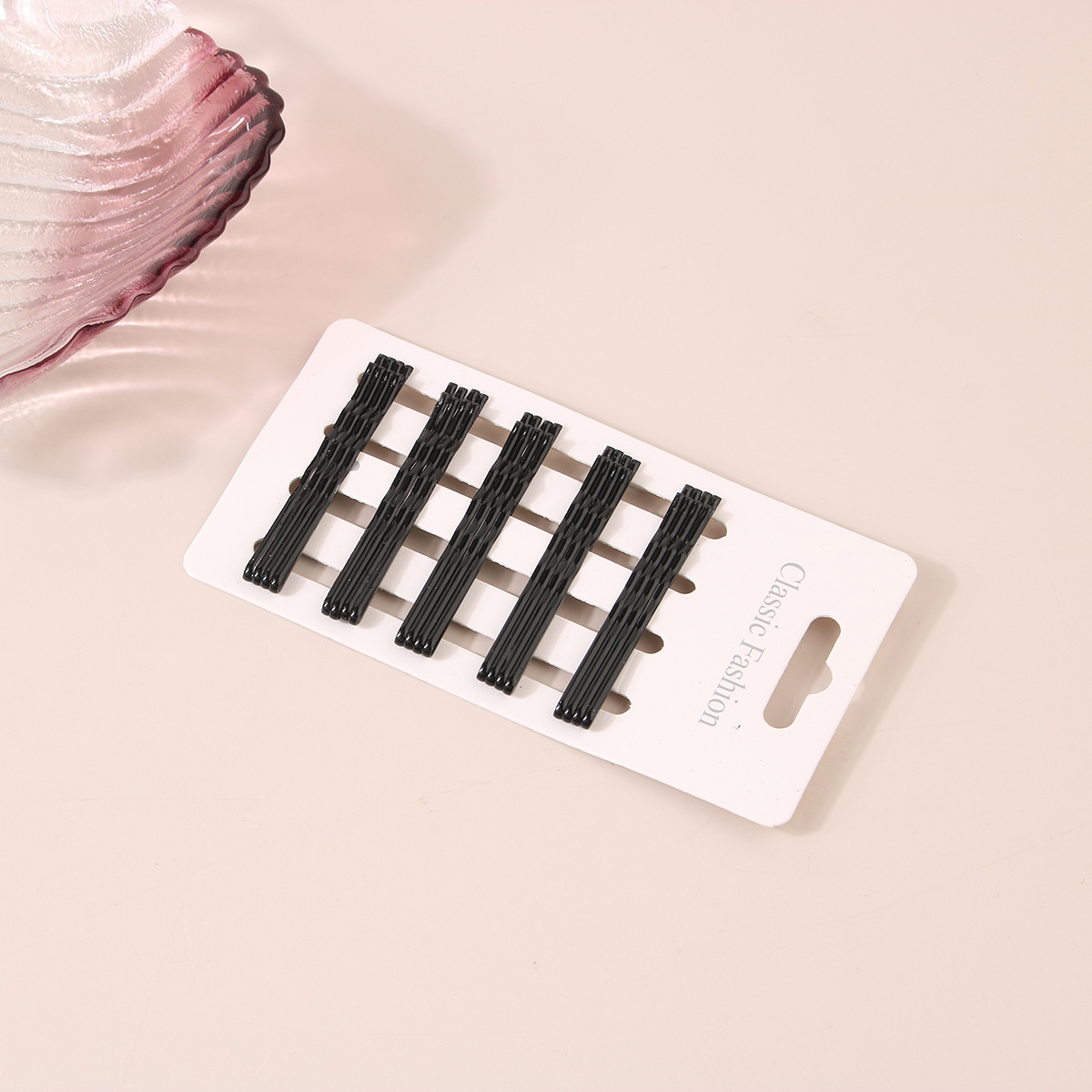Guanyang Korean version of ins style candy color one-line clip small fresh hairpin U-shaped clip simple and versatile side clip hairpin combination_voghion.com