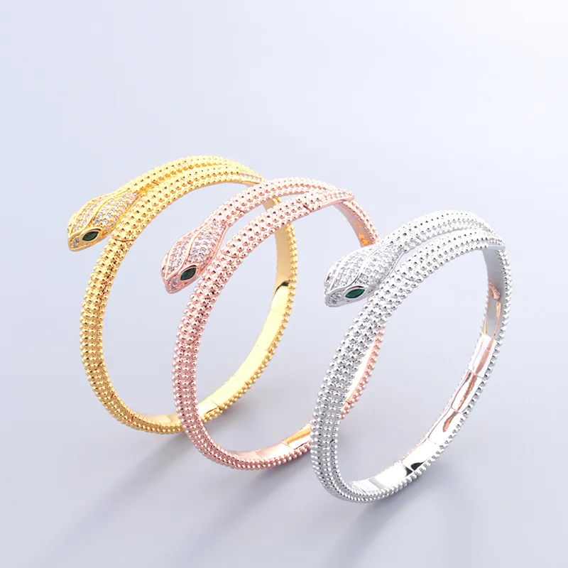 Conjunto pulsera serpiente y anillo para mujer joyería moda oro_voghion.com