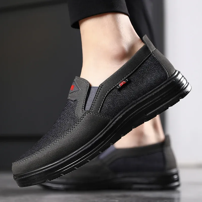 Lightweight Men Casual Breathable Canvas Loafers Slip-on Driving Shoes Wear-resistance Mens Sneakers ato Hombre_voghion.com