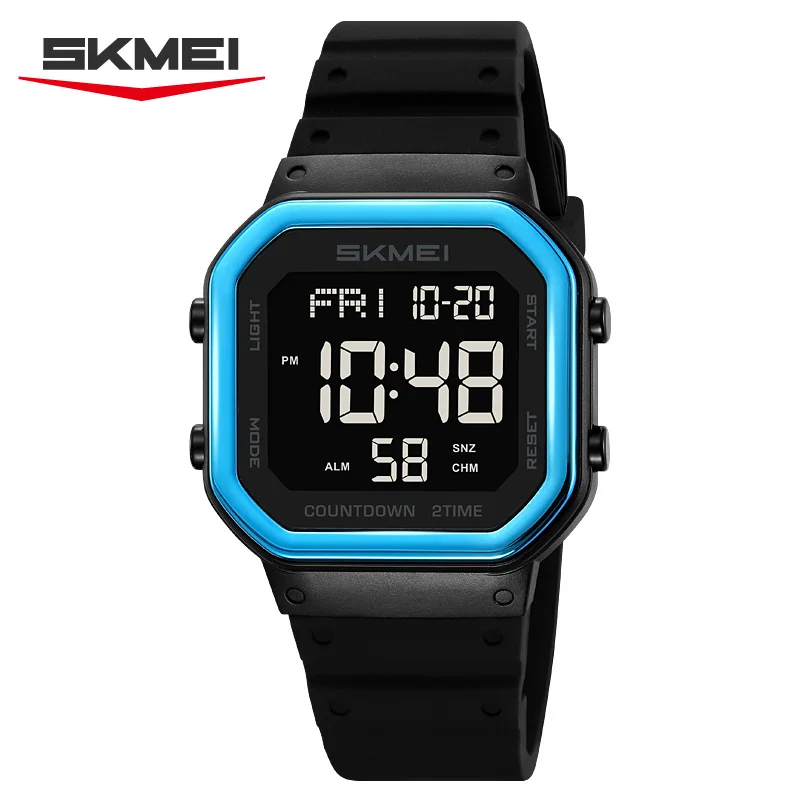 Men's Digital Sports Watch With Countdown Clock And Back Light_voghion.com