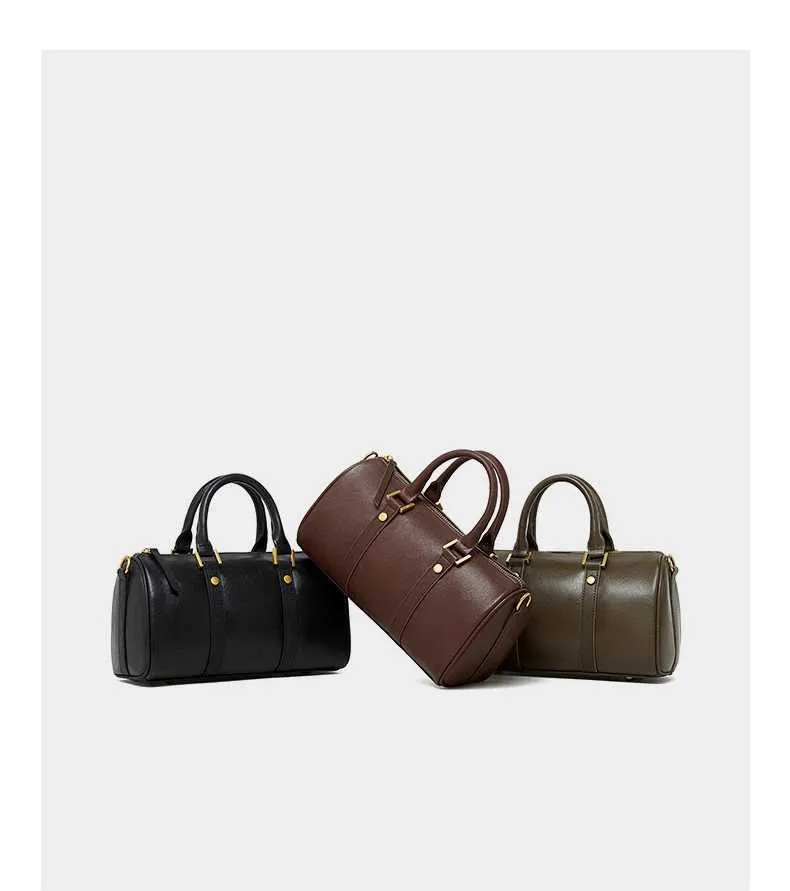 Borsa boston donna in vera pelle borsa a spalla e tracolla_voghion.com