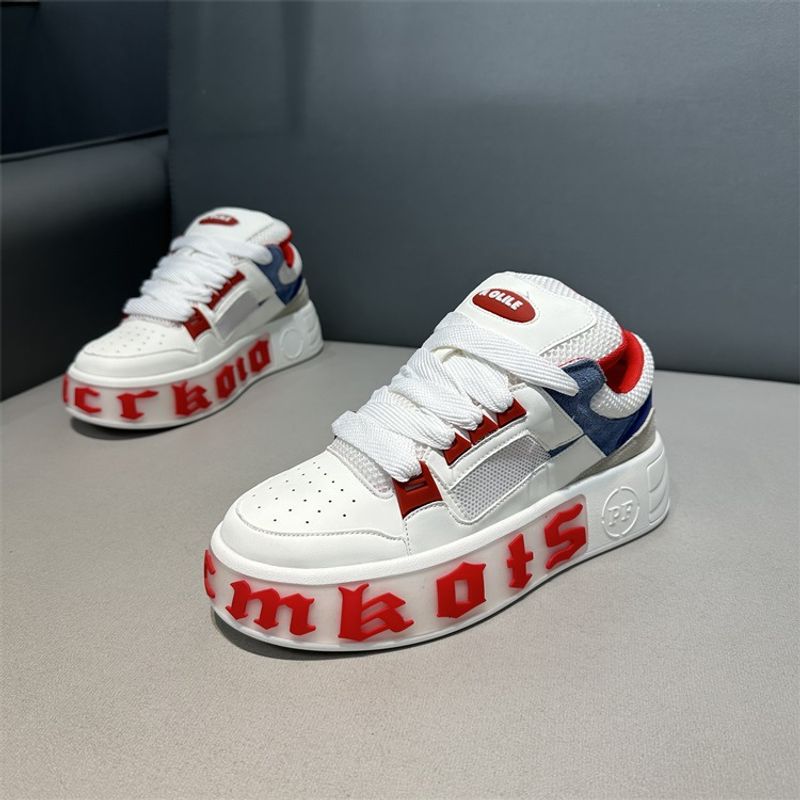 Personalized Fashion Comfortable Casual Campus Student Thick Soles Increase Board Shoes Male_voghion.com