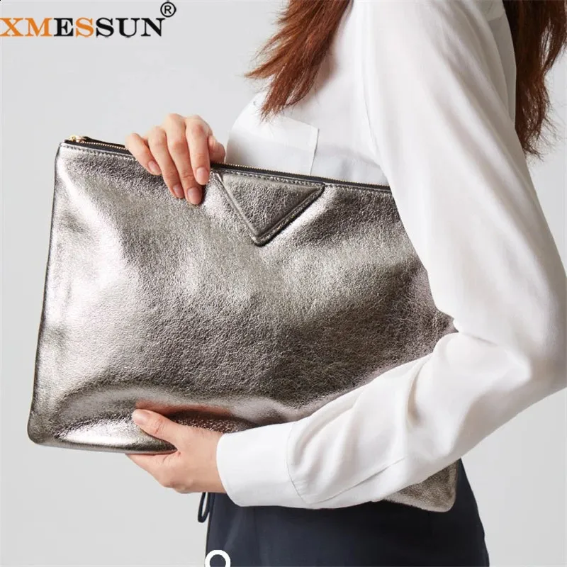 Pochette en cuir PU XMESSUN pour femmes, pochette tendance, grande capacité, A466 240924_voghion.com