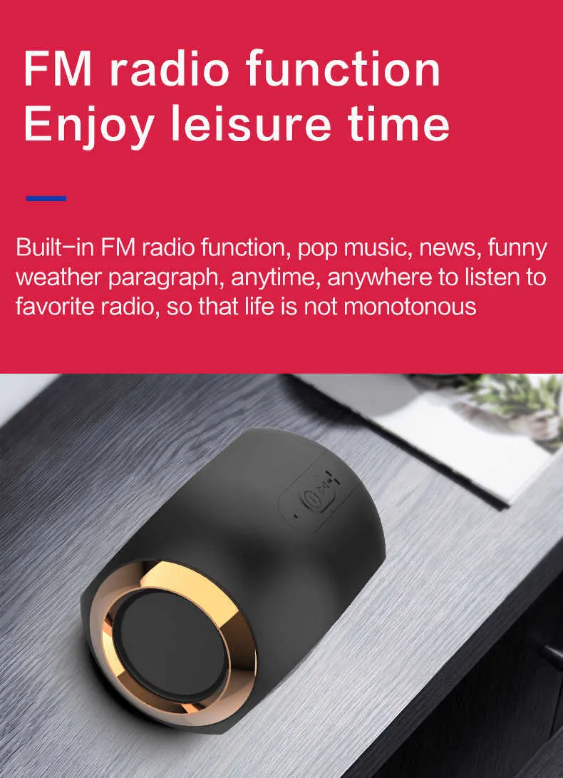 portable High-end Bluetooth Good Quality Audio Wireless Dual Speakers Christmas Gift Speaker_voghion.com