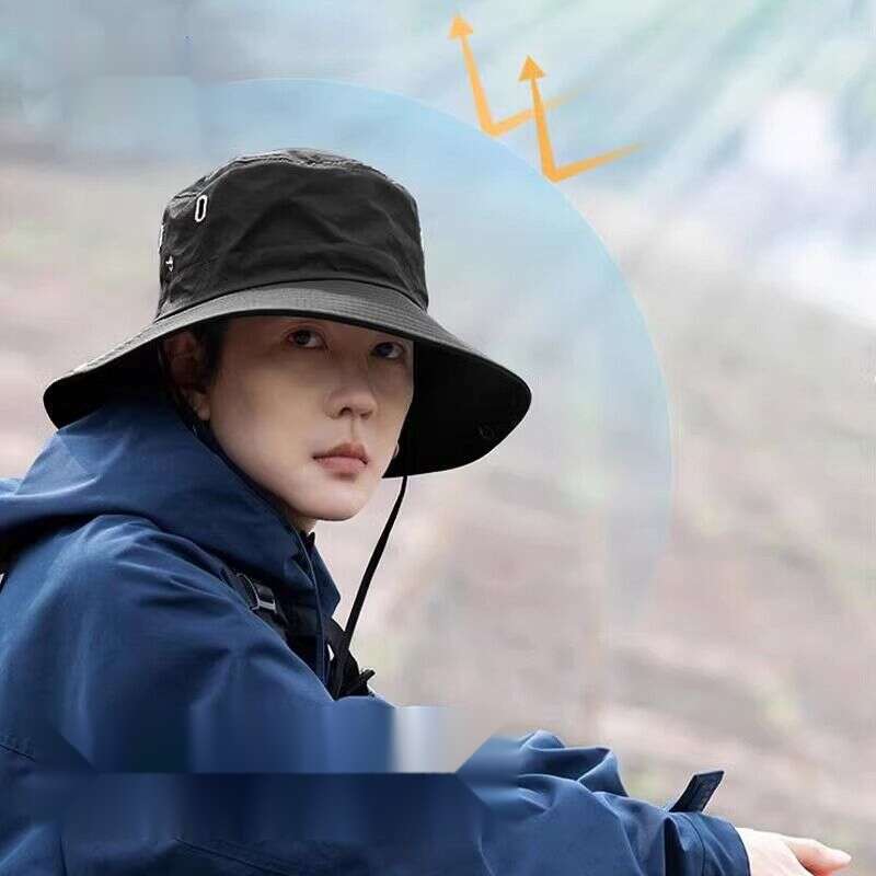 Warrior Western Cowboy Men's Summer Sunshade, UV Protection Fishing Outdoor Sunscreen Fashion Mountaineering Hat_voghion.com