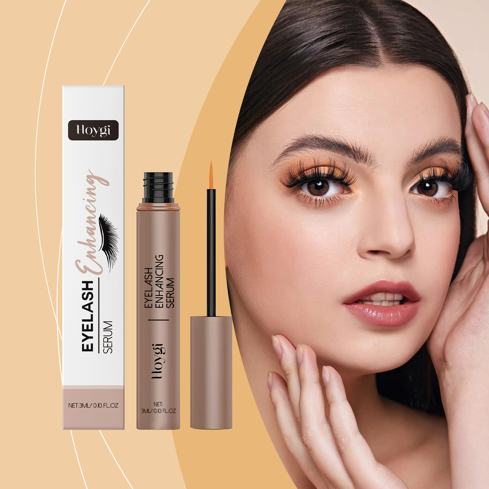 Hoygi Mascara, Moisturizing Volumizing Beautiful, Non-Smudging, Long-Lasting, Waterproof And Permanent Mascara_voghion.com
