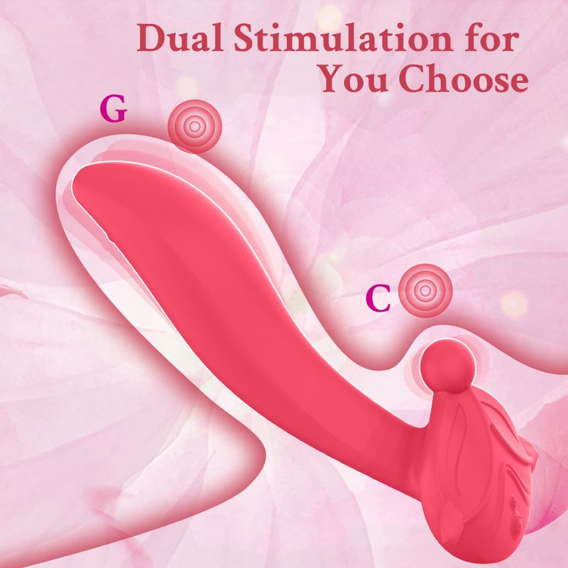 7 frequency fox second tide USB charging head double motor massage vibrator adult products_voghion.com