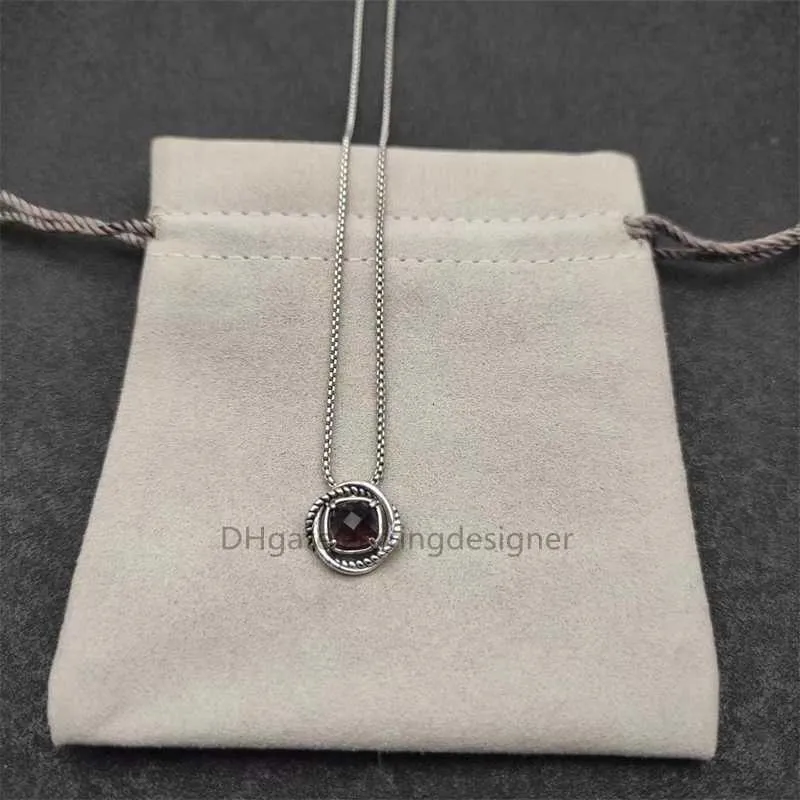 per Collana Girocollo Rotondo Catena Catene Pietra Verde Rubino Massiccio Ciondolo Zaffiro Zircone Designer Donne Collane Trendy_voghion.com