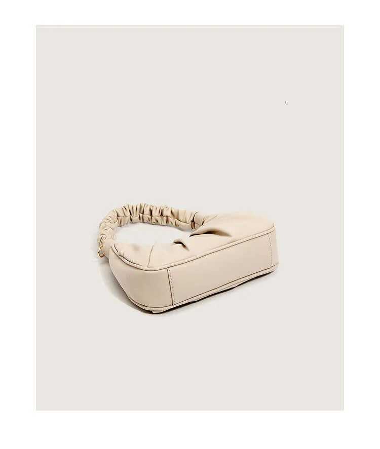 Nouveau sac fourre-tout plissé en cuir souple avec nuages Dumpg, sacs sous les bras, sac à bandoulière d'été, tenue de rue_voghion.com