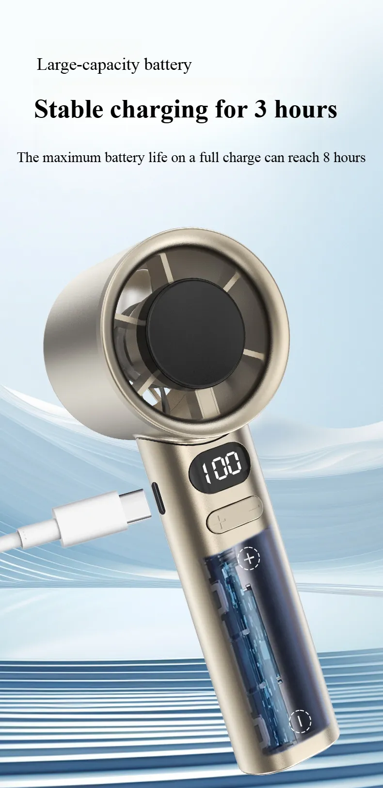 M1M11 Turbo Fan - 120-Speed|Stepless Control|Desktop Cooler_voghion.com