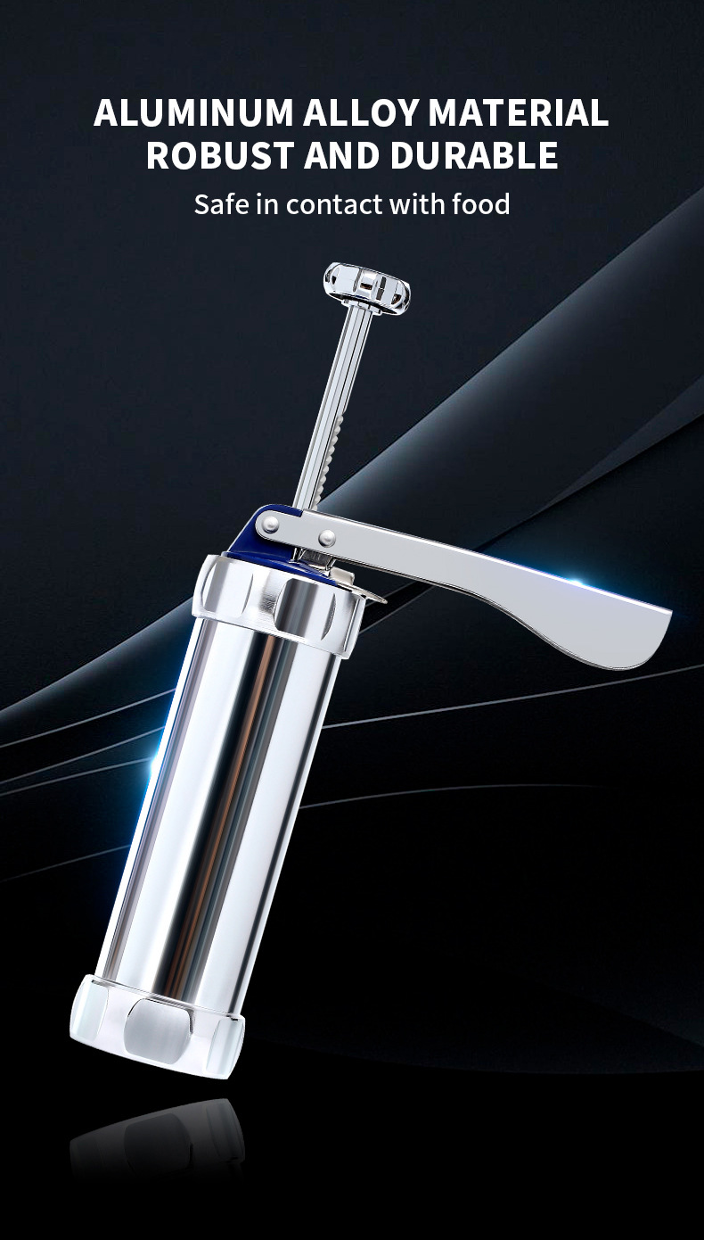 Ausstechform, Backwerkzeug, Aluminiumlegierung, Düse, 20-teilig, Spritzbeutel, Kekspistole_voghion.com