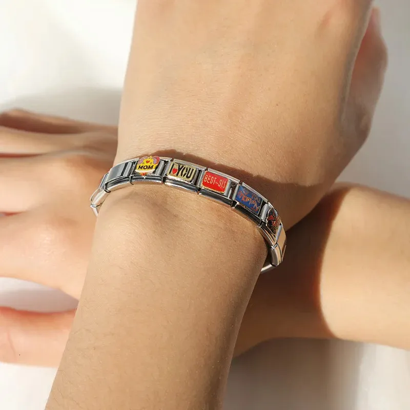 Hapiship charme italien pour bracelet bijoux en acier_voghion.com