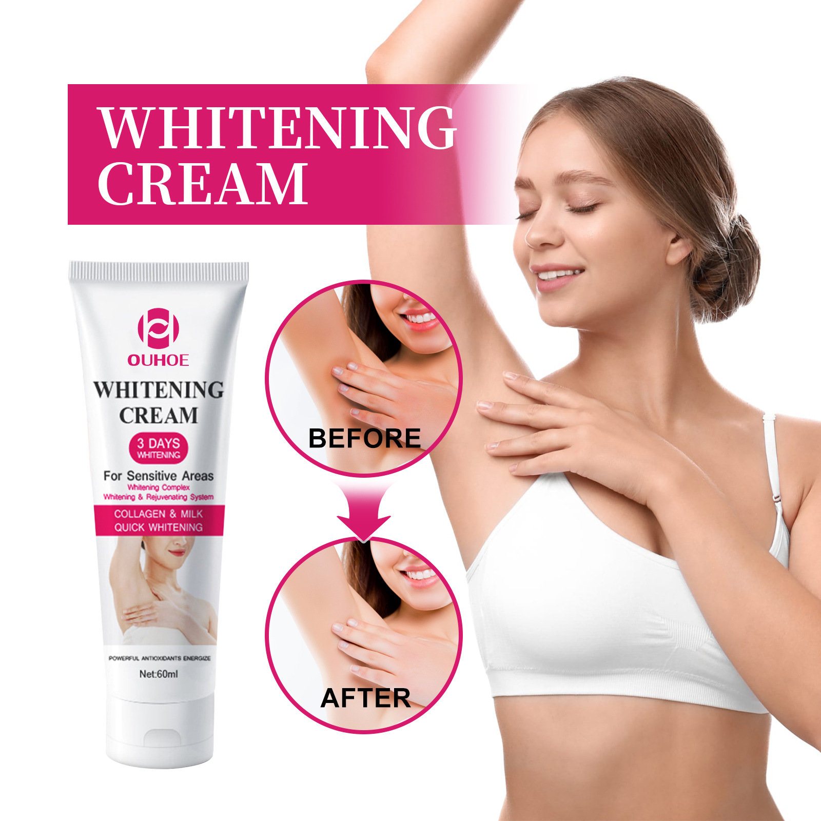 2025 Underarm Skincare Cream For Removing Blackness, Brightening Skin Tone, Moisturizing Whitening The Private Parts Of_voghion.com