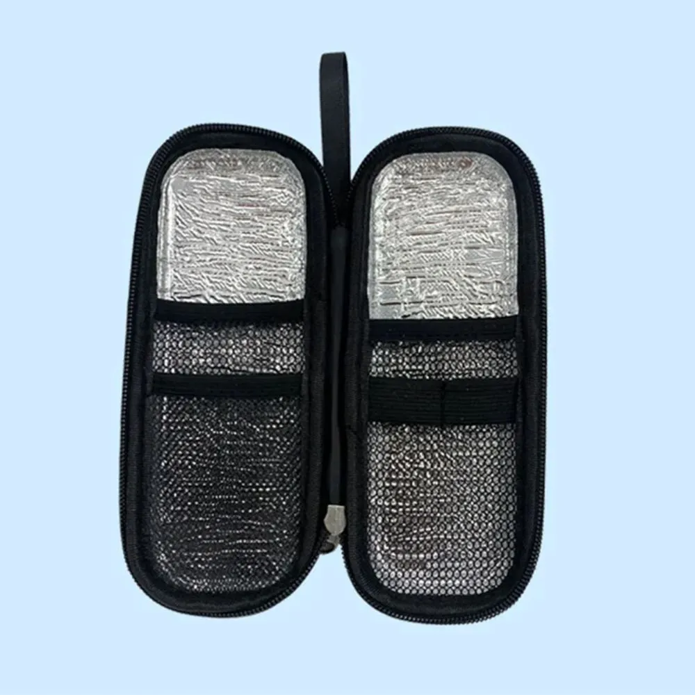Durable PU Insulin Cooling Waterproof Thermal Insulated Pocket Pill Protector Glaciated Cold Storage Bag Diabetics_voghion.com