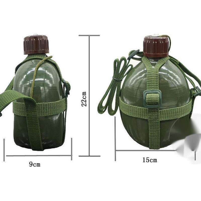 Vintage Nostalgic Bottle Enthusiasts, Μπουκάλι Νερού Μεγάλης Χωρητικότητας από Αλουμίνιο, Φορητό για Φοιτητές και Στρατιωτικούς_voghion.com