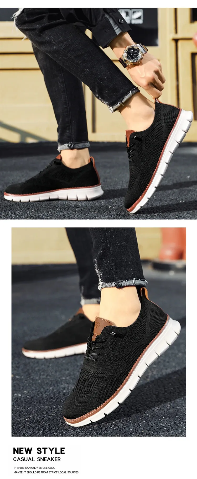 Mocassini oxford in mesh da uomo - scarpe in pelle eleganti_voghion.com