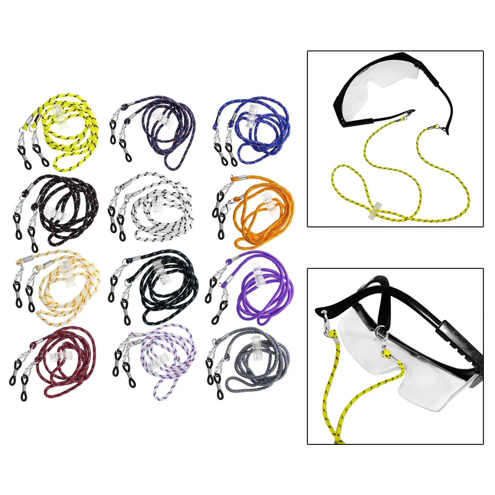 Chains 12x Eyeglass Strap Lanyard Anti Lost Neck Sunglasses Retainer Glasses For Men Woman Adult Kids_voghion.com