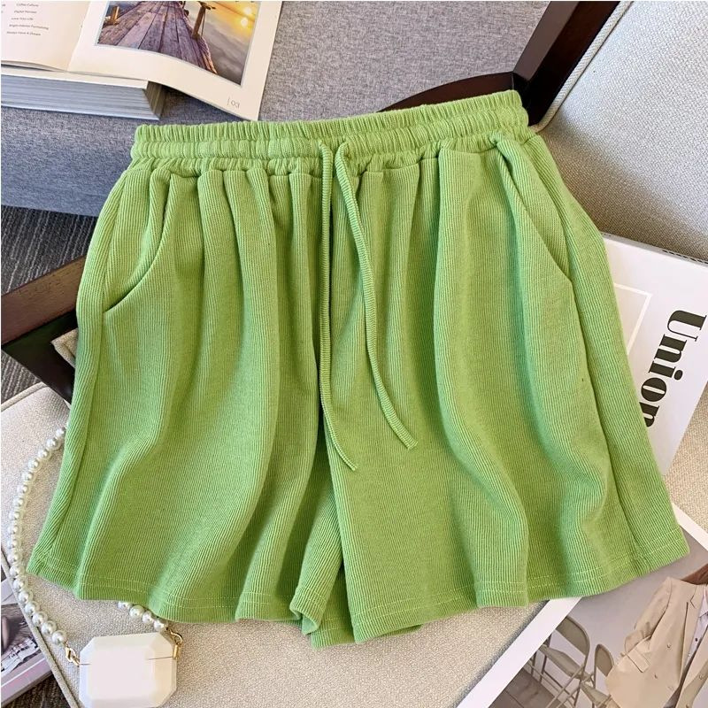 Trendy Women's Plus Size Casual Sports Shorts Two Piece Set Summer_voghion.com