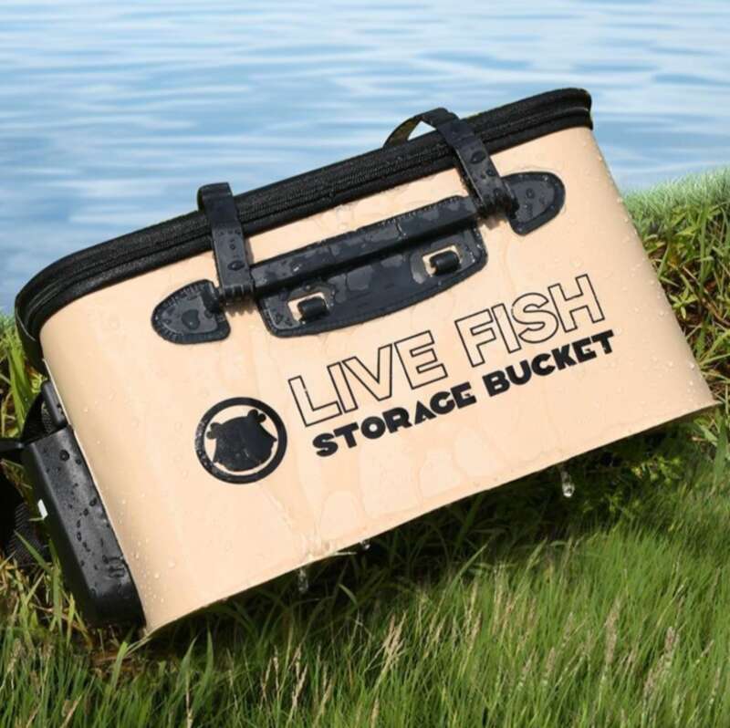 Caja plegable de EVA Lingte Live Protection, cubo para peces con agua espesa, suministros de pesca_voghion.com