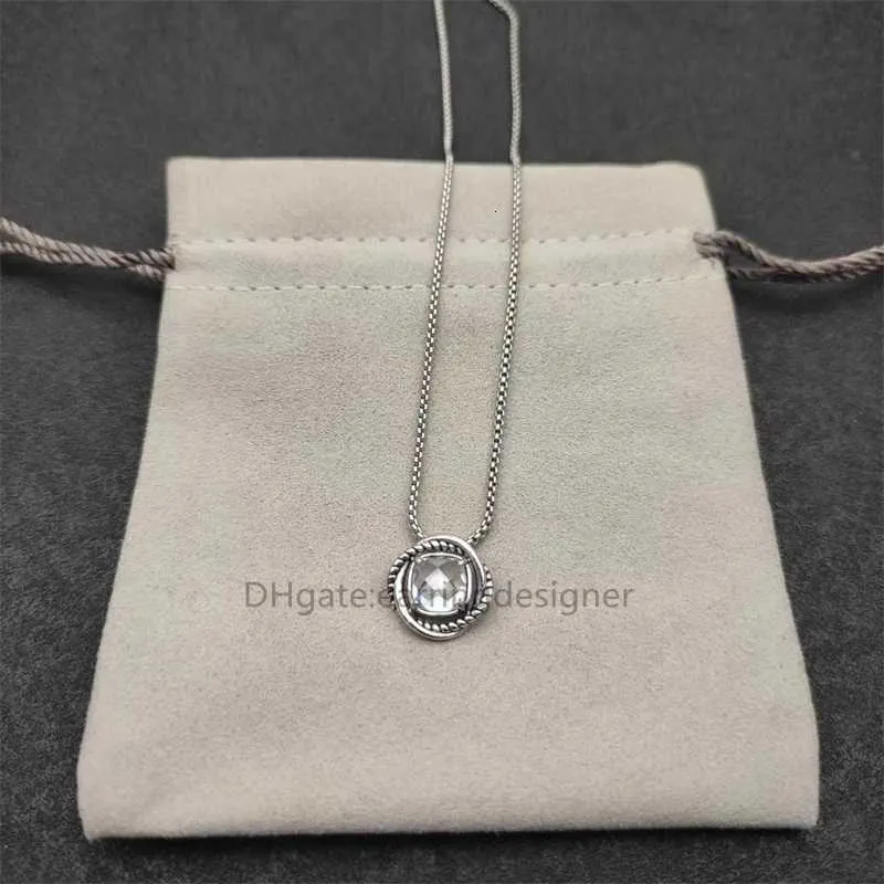 Anhänger Halskette für runde Choker Designer Ketten Weiß Zirkon Stein Massive Kette Rubin Saphir Frauen Halsketten Trendy_voghion.com