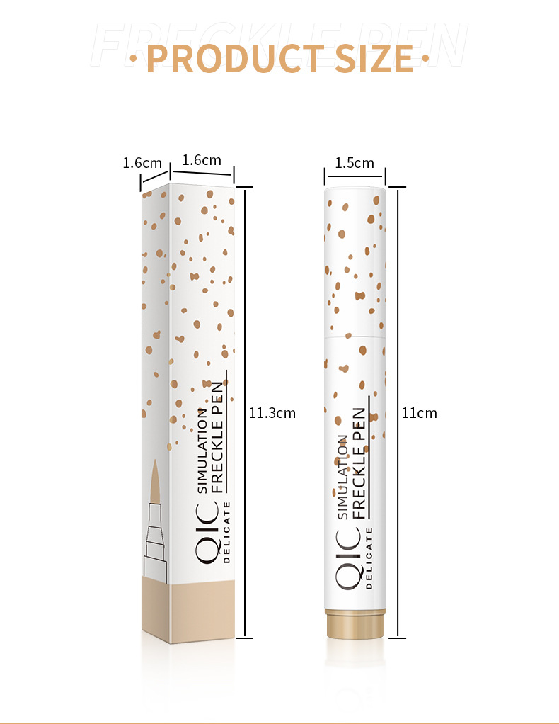 Gesimuleerde sproet voor kleurweergave, waterdicht, niet-afbladderend, schoonheidsvlekjes op het gezicht, make-up stempelpen_voghion.com