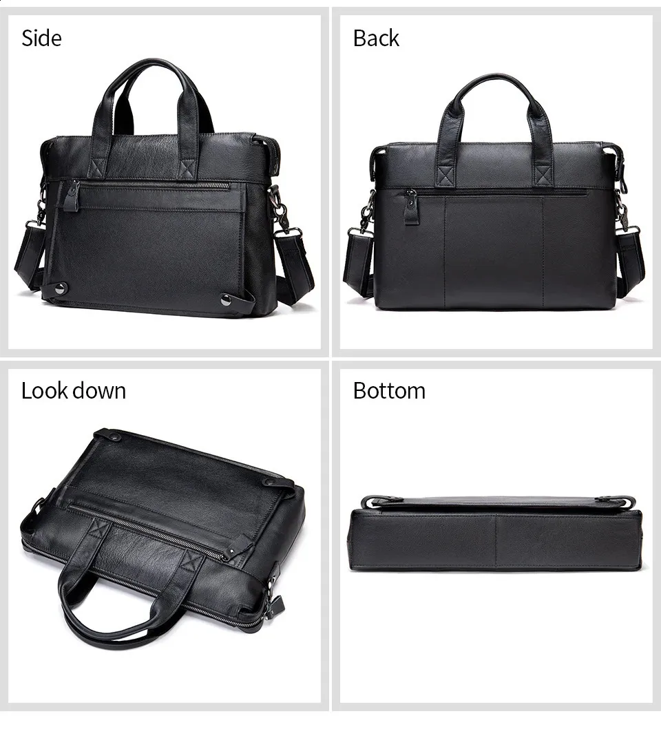 WESTAL Handtaschen Herren Leder Laptoptasche 14 Zoll Herren Messenger Schulter Business Aktentaschen Tragetaschen 910 240822_voghion.com