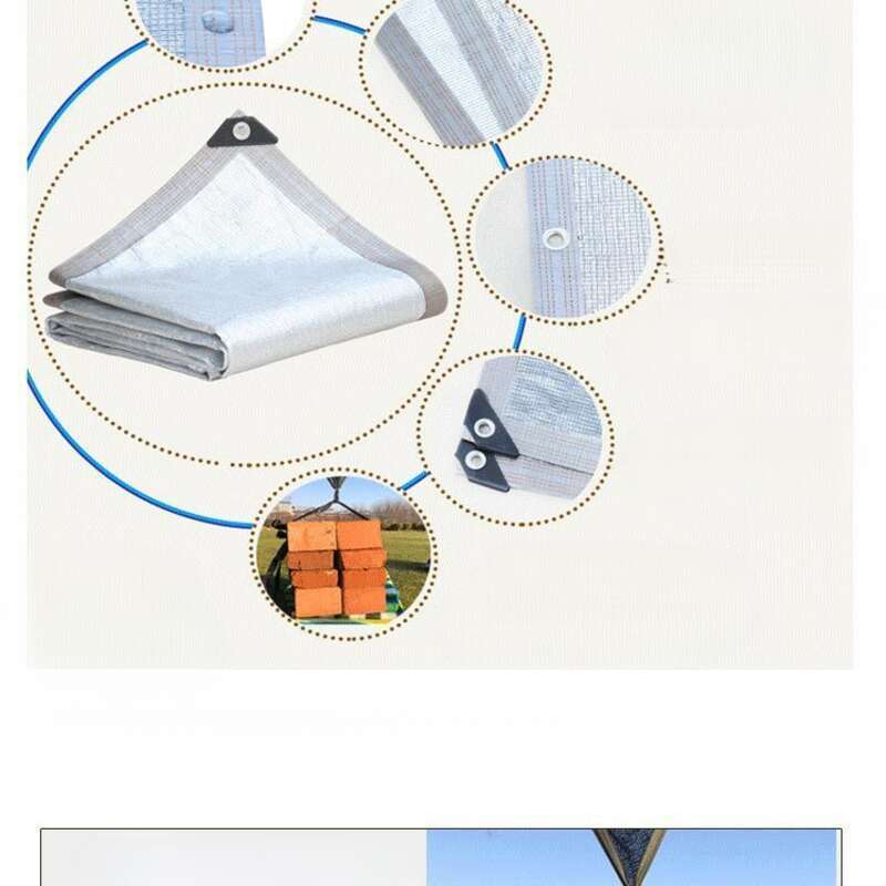 [Evaluare favorabilă 96%] Protecție solară din folie de aluminiu, ecran de protecție solară, umbrire, izolație termică, densificată, îngroșată, pentru curte_voghion.com