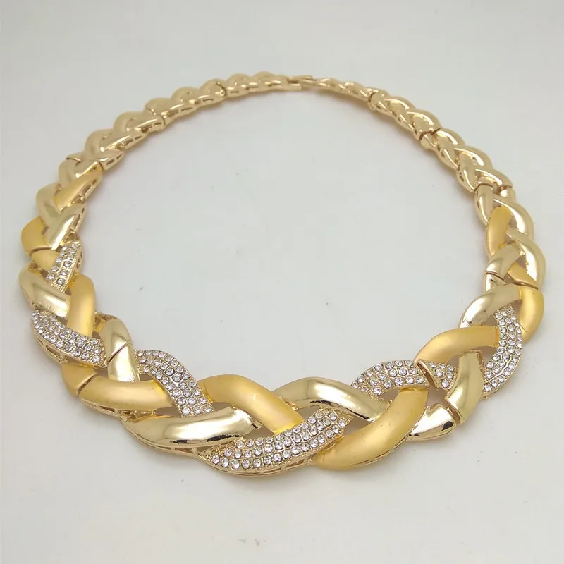 Koninkrijk Ma India Ketting Oorbel Ring Armband Voor Vrouwen Cadeau Afrikaanse Bruids Bruiloft Cadeaus Sieraden Sets Goud Kleur Groot_voghion.com